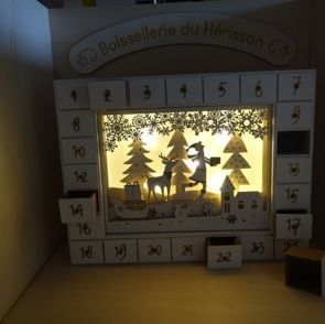 Décorations de Noël à poser Calendrier de l'avent lumineux