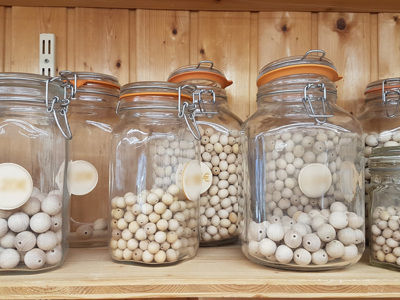 Décorations Boules et perles en bois 