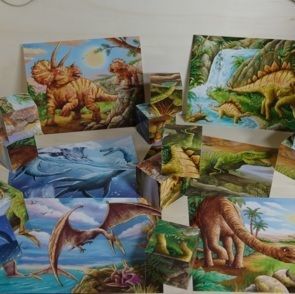 Puzzle Cubes dinosaures